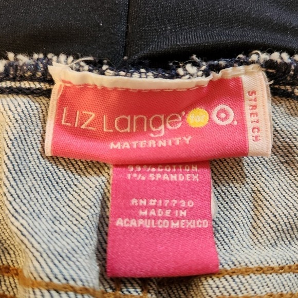 Liz Lange Maternity Jeans Medium Blue Wash Size 10 - Picture 7 of 7